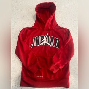 Red Jordan Hoodie kids small ( 4-5 years )